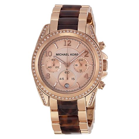 michael kors watches rose gold two tone